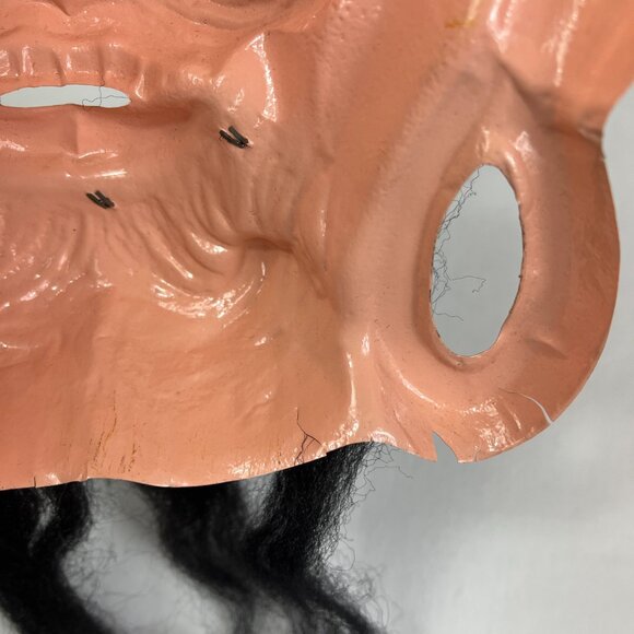 2 Vintage Plastic Halloween Masks Pirate Carmen Beard Adventure - Picture 6 of 7